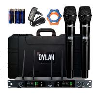 Microfone Dylan UHF D-9500 - duplo Microfone Dylan UHF D-9500 - duplo
