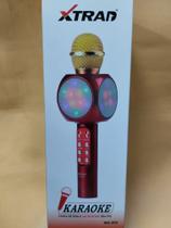 Microfone é caixa de som sem fio bluetooth karaoke xtrad ws-303