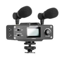 Microfone e Mixer p/Câmeras Digitais DSLR Saramonic CaMixer