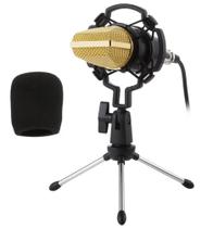 Microfone Estúdio Profissional Condensador Bm 700 Com Tripe