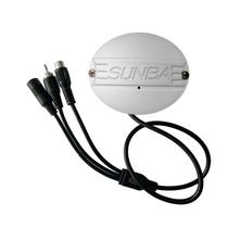 Microfone externo Sunba para câmeras de segurança IP, captador de áudio de alta sensibilidade com decalque de advertência - sem parafusos