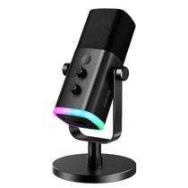 Microfone FIFINE_AM8_Preto XLRUSB, com Entrada para Fones e RGB Microfone FIFINE_AM8_Preto XLRUSB, com Entrada para Fones e RGB