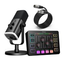 Microfone FIFINE Dynamic XLR/USB - Pacote Completo para Games