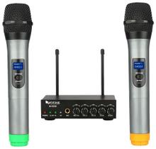 Microfone Fifine K036 Dual Wireless Preto/Cinza