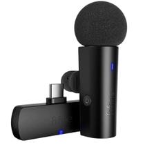 Microfone Fifine M6 sem fio Lapela Para Celular Usb-c 2.4ghz C Preto