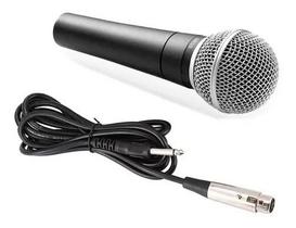 Microfone Fio Dinâmico Profissional Metal Cabo 5 Metros Favorito - Nova Voo