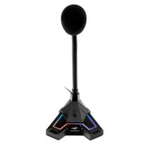 Microfone Gamer C3Tech, Conexão USB 2.0, Omnidirecional, Preto - MI-G100BK - C3 tech