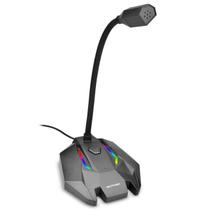 Microfone Gamer com Fio Multilaser, LED, Plug And Play, Preto - PH363