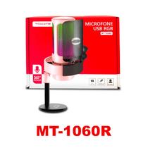 Microfone Gamer Condensador Rosa Tomate MT-1060R
