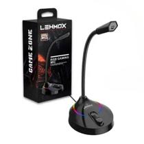 Microfone Gamer de Mesa Omnidirecional RGB GT-GK1 Lehmox