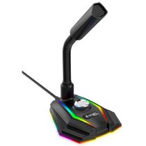 Microfone Gamer De Mesa Usb Rgb Bright Profissional