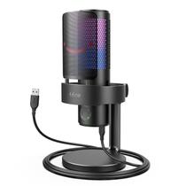 Microfone Gamer Fifine A9 - USB - RGB - Preto Microfone Gamer Fifine A9 - USB - RGB - Preto