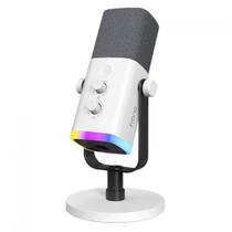 Microfone Gamer Fifine AmpliGame AM8W USB XLR RGB Branco Microfone Gamer Fifine AmpliGame AM8W USB XLR RGB Branco