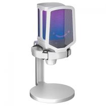 Microfone Gamer Fifine Ampligame Q6W, RGB, USB, White Microfone Gamer Fifine Ampligame Q6W, RGB, USB, White