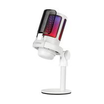 Microfone Gamer Fortrek MIC10 - Padrão Cardioide - Tela Antissopro - com Suporte - Branco - 86961