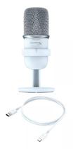 Microfone Gamer Hyperx Solocast Condensador Cardioide Branco