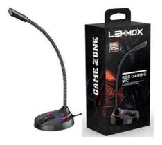 Microfone Gamer Lehmox Gt-gk1 Mesa RGB USB Omnidirecional