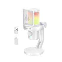 Microfone Gamer Maono DM40 PRO Condensador, RGB, Branco, Wireless/USB Microfone Gamer Maono DM40 PRO Condensador, RGB, Branco, Wireless/USB