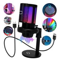 Microfone Gamer Profissional MT 1060R - Com Iluminação RGB e Alta Qualidade