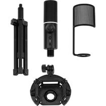 Microfone Gamer RGB MIC Tripod C/ Tripé Ajustável Preto Streamplify