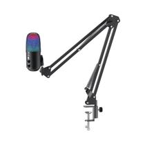 Microfone Gamer Rise Mode Elite 04 RGB P3 Preto RMME04B Microfone Gamer Rise Mode Elite 04 RGB P3 Preto RMME04B