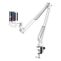 Microfone Gamer Rise Mode Elite 08 com Suporte de Mesa, RGB, USB-C, Branco - RM-ME-08-W Microfone Gamer Rise Mode Elite 08 com Suporte de Mesa, RGB, USB-C, Branco - RM-ME-08-W