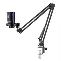 Microfone gamer rise mode elite 08 com suporte de mesa, rgb, usb-c, preto - rm-me-08-b Microfone gamer rise mode elite 08 com suporte de mesa, rgb, usb-c, preto - rm-me-08-b