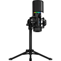 Microfone Gamer Streamplify Mic Tripod RGB Com Tripé - Preto Microfone Gamer Streamplify Mic Tripod RGB Com Tripé - Preto