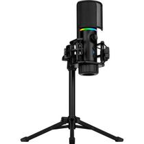Microfone Gamer Streamplify Mic Tripod RGB Com Tripé - Preto Microfone Gamer Streamplify Mic Tripod RGB Com Tripé - Preto
