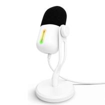 Microfone Gamer USB Condensador RGB Cardioide Para Streaming Podcast Compatível Windows Mac Plug And Play Microfone Gamer USB Condensador RGB Cardioide Para Streaming Podcast Compatível Windows Mac Plug And Play