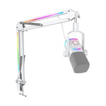 Microfone Gamer USB XLR Fifine Ampligame AM8 PROT com Suporte RGB Branco Microfone Gamer USB XLR Fifine Ampligame AM8 PROT com Suporte RGB Branco