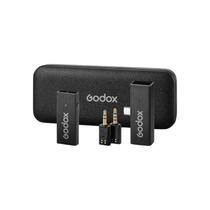 Microfone Godox Wireless USB-C 2TX+1RX para Câmera - Cor Preta