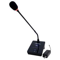 Microfone Gooseneck De Mesa Sem Fio UHF Com Haste Flexivel MM-200 Soundvoice