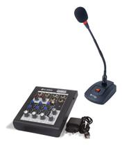 Microfone Gooseneck K794c Kadosh 60cm C/ Base + Na402 Top