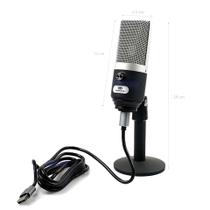 Microfone Greika Condensador Cardióide Usb Gk-usm2