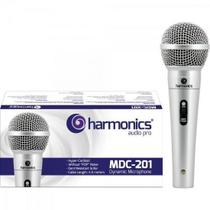 Microfone Harmonics Mdc201 Dinâmico Supercardióido Cabo 4,5m Prata F083