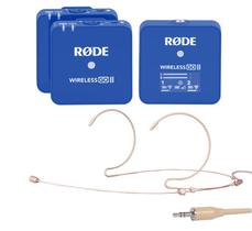 Microfone Headset c/fio,Bilateral,Cápsula 4 mm,Stereo,Bege p/Bodypack Rode Wireless Go,DJI Mic Microfone Headset c/fio,Bilateral,Cápsula 4 mm,Stereo,Bege p/Bodypack Rode Wireless Go,DJI Mic