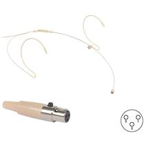 Microfone headset c/ fio p/ body pack,Omni,4 mm,XLR 3 pinos Microfone headset c/ fio p/ body pack,Omni,4 mm,XLR 3 pinos