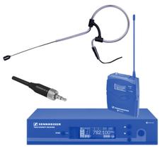 Microfone Headset c/fio,Unilateral,Cápsula 4 mm,Stereo,Preto p/Bodypack Sennheiser Evolution G3/G4