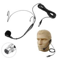 Microfone Headset Cabeça Padrão Shure Mini Xlr 4 Pinos 4,5 Metros Skypix
