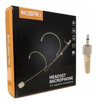 Microfone Headset Cor Da Pele Ksr Pro Kt3a Bege Ht3a P2