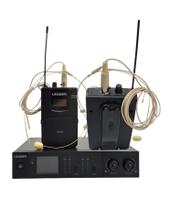 Microfone Headset Duplo Sem Fio Lexsen NXS 902 BP2 UHF Profissional para Eventos Microfone Headset Duplo Sem Fio Lexsen NXS 902 BP2 UHF Profissional para Eventos