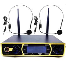 Microfone Headset Lapela Profissional Sem Fio Palestras Eventos Showns Escola Reuniões 51302H