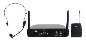 Microfone Headset Lapela S/ Fio Uhf Pll Uhf-516bp 100 Canais