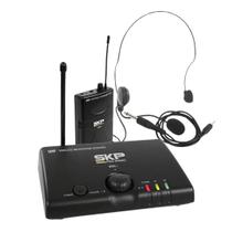 Microfone Headset Sem Fio Profissional UHF Mini V SKP