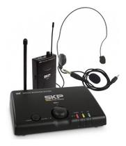 Microfone Headset Sem Fio Profissional UHF Mini V SKP