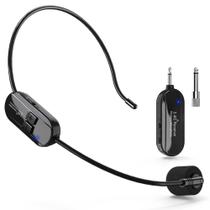 Microfone Headset Sem Fio VOVIGGOL 2.4GHz Alcance de 50m Microfone Headset Sem Fio VOVIGGOL 2.4GHz Alcance de 50m