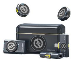 Microfone Hollyland Lark M2 Duo Combo Duplo Para 2 Pessoas USB-C, Lightning e Camera preto Microfone Hollyland Lark M2 Duo Combo Duplo Para 2 Pessoas USB-C, Lightning e Camera preto