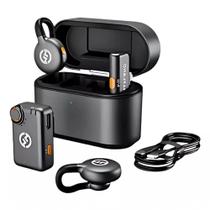 Microfone Hollyland Lark M2s Duo Combo Sem Fio Preto Microfone Hollyland Lark M2s Duo Combo Sem Fio Preto