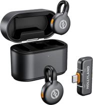 Microfone Hollyland Lark M2S UsbC Sem Fio Preto